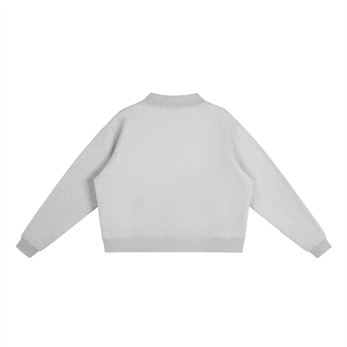 Cocker Spaniel with Floral Ears and a Focused Heart- Fleece Mock-Neck Crew Sweatshirt
