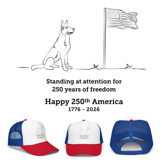 Happy 250th American- "Standing at Attention" Foam Trucker Hat
