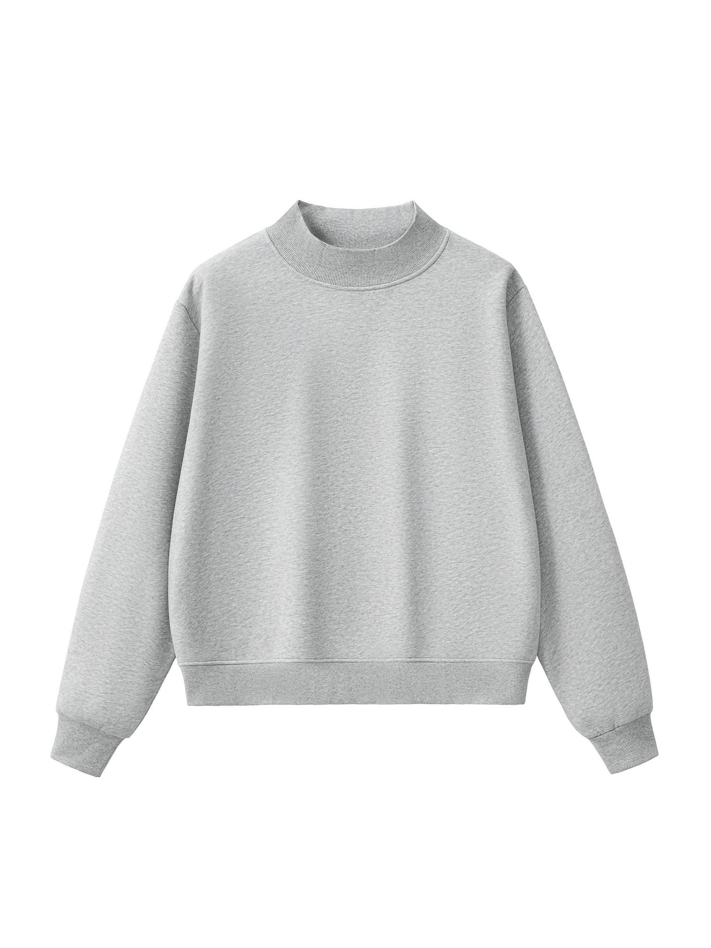FLK9 Essential Fleece Mock-Neck Crew Sweatshirt- Featuring Frenchy