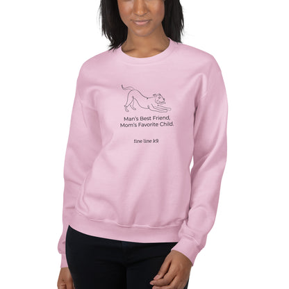 FLK9 Celebrating Mother's Day- "Man's Best Friend, Mom's Favorite Child" Mixed Breed Sweatshirt