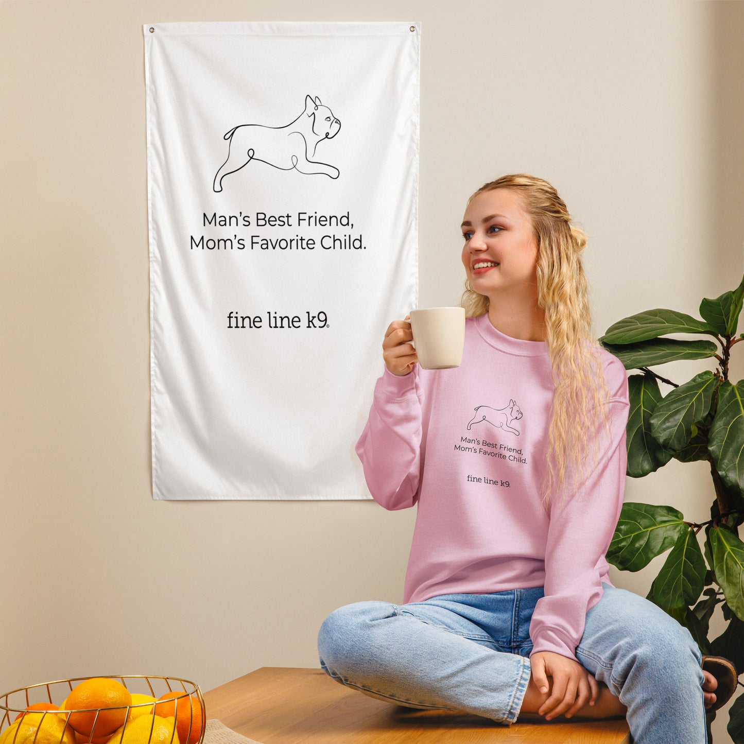 FLK9 Celebrating Mother's Day- "Man's Best Friend, Mom's Favorite Child" AKC Sweatshirt