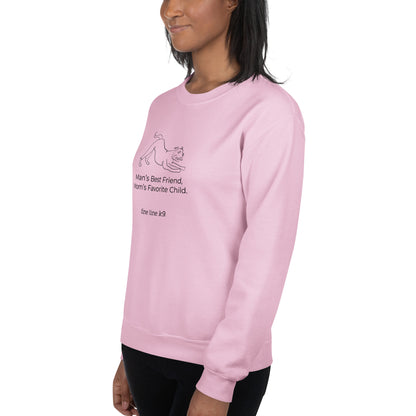 FLK9 Celebrating Mother's Day- "Man's Best Friend, Mom's Favorite Child" Mixed Breed Sweatshirt