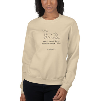 FLK9 Celebrating Mother's Day- "Man's Best Friend, Mom's Favorite Child" Mixed Breed Sweatshirt