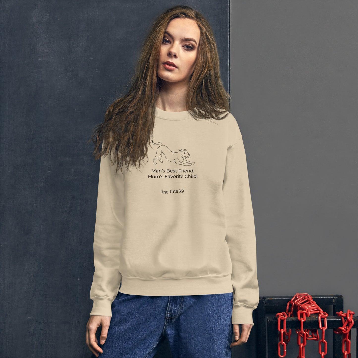 FLK9 Celebrating Mother's Day- "Man's Best Friend, Mom's Favorite Child" Mixed Breed Sweatshirt