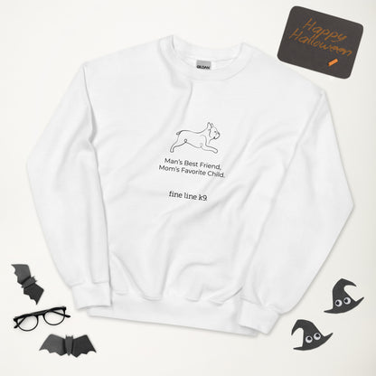 FLK9 Celebrating Mother's Day- "Man's Best Friend, Mom's Favorite Child" AKC Sweatshirt