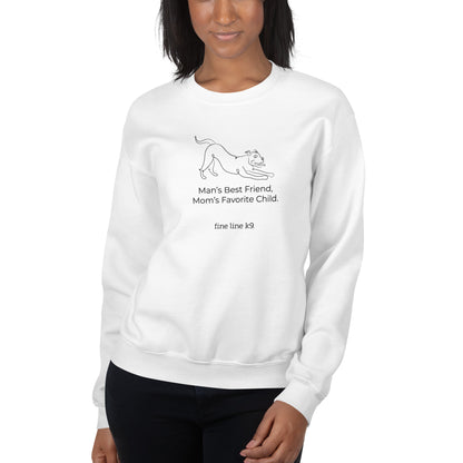 FLK9 Celebrating Mother's Day- "Man's Best Friend, Mom's Favorite Child" Mixed Breed Sweatshirt