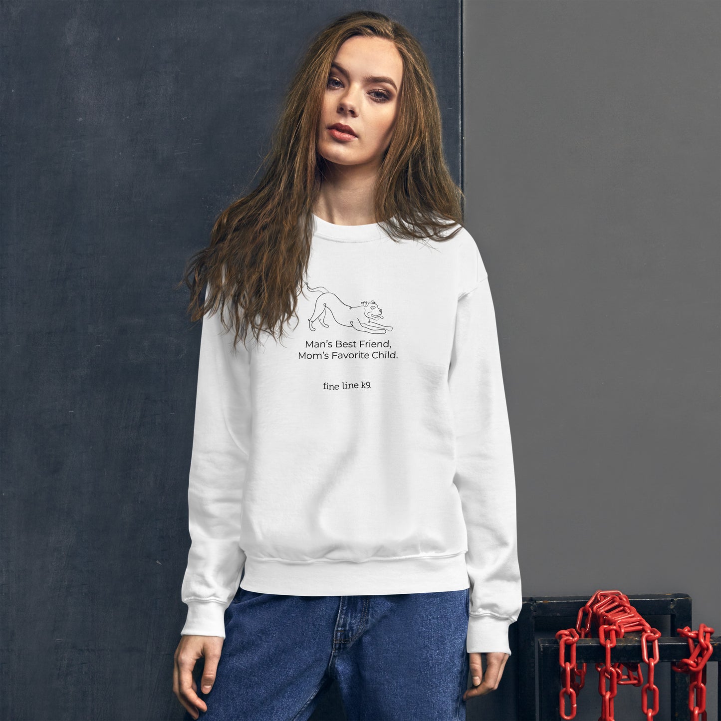FLK9 Celebrating Mother's Day- "Man's Best Friend, Mom's Favorite Child" Mixed Breed Sweatshirt