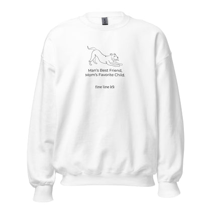 FLK9 Celebrating Mother's Day- "Man's Best Friend, Mom's Favorite Child" Mixed Breed Sweatshirt