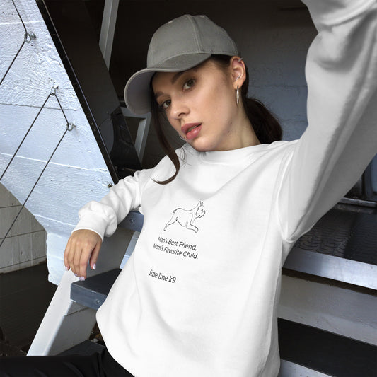 FLK9 Celebrating Mother's Day- "Man's Best Friend, Mom's Favorite Child" AKC Sweatshirt