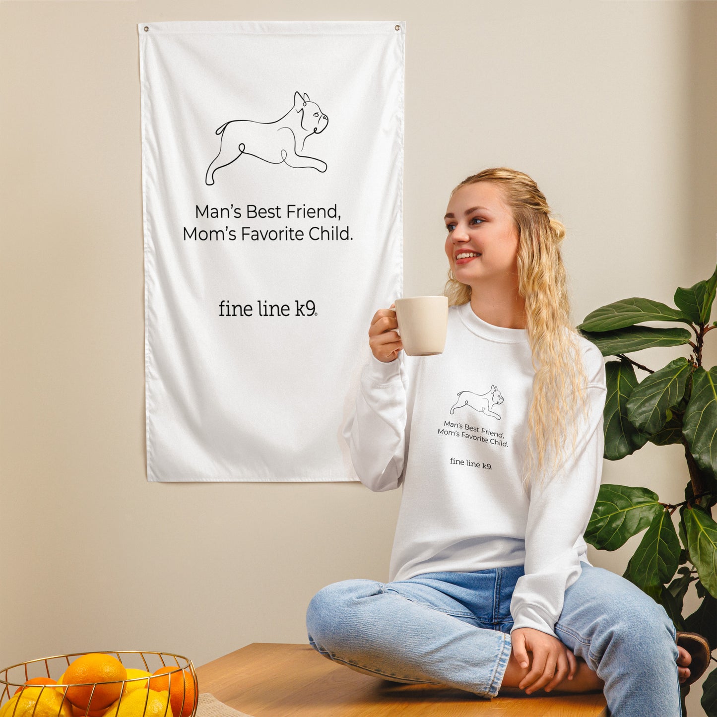 FLK9 Celebrating Mother's Day- "Man's Best Friend, Mom's Favorite Child" AKC Sweatshirt