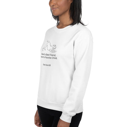 FLK9 Celebrating Mother's Day- "Man's Best Friend, Mom's Favorite Child" Mixed Breed Sweatshirt