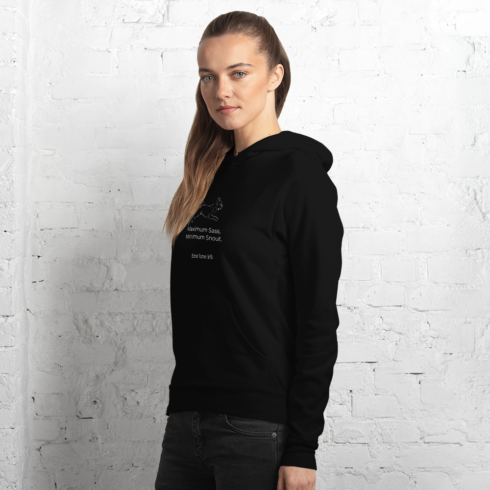 French Bulldog Premium Hoodie delivers "Maximum Sass, Minimum Snout." (Black or white)